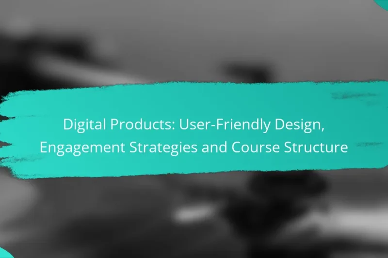 Digital Products: User-Friendly Design, Engagement Strategies and Course Structure